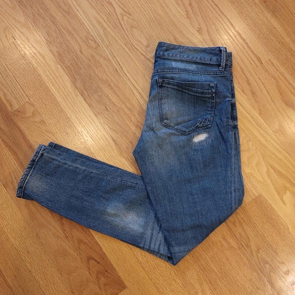 Express Denim - Express Stella Ankle Skinny Distressed Jeans